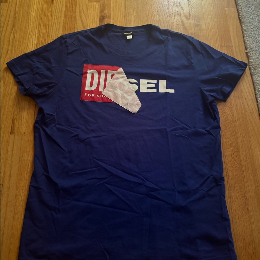 Diesel Navy Blue Graphic Tee